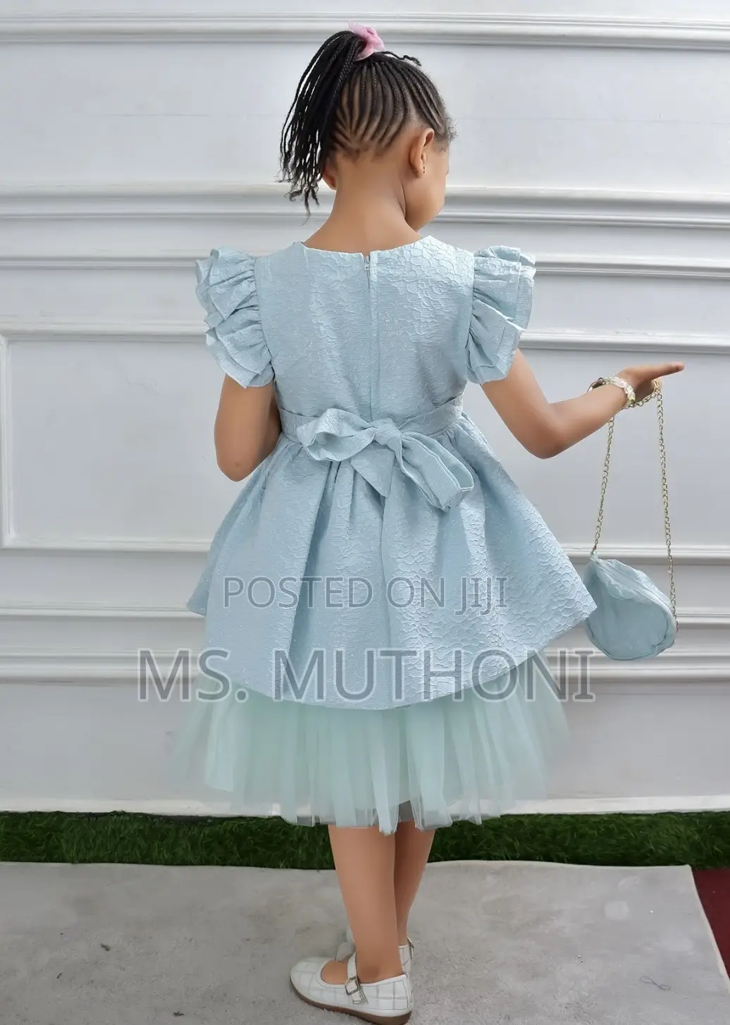 Beautiful Girls Dress + Purse 5-10 Yrs