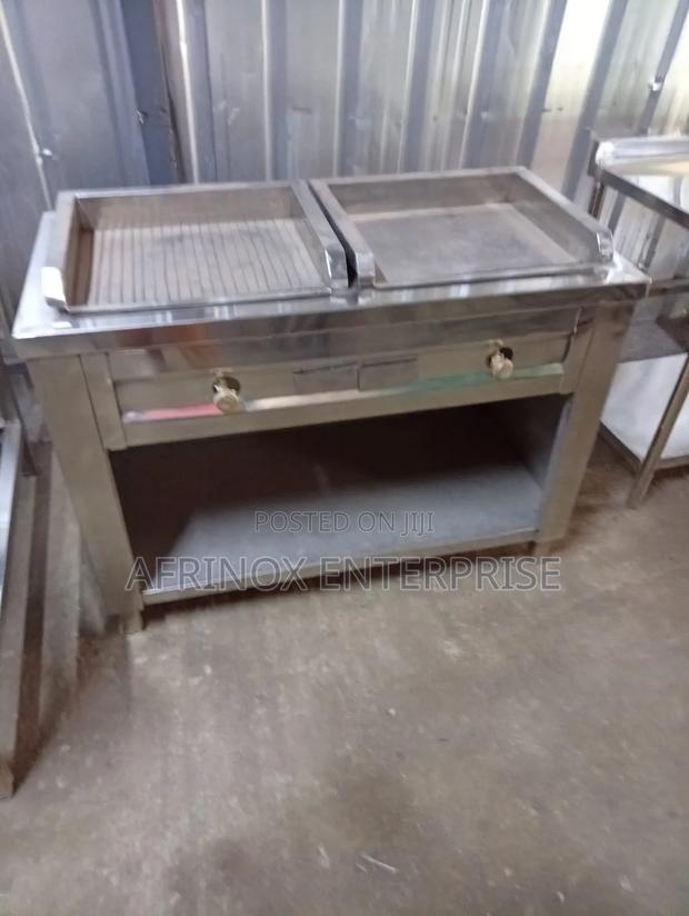 Stainless Steel Double Griddle - main view