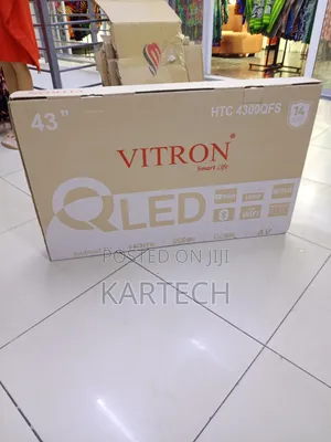 Vitron 43” Qled Smart Android Tv – Full Hd, Wi-Fi, Hdmi, Usb