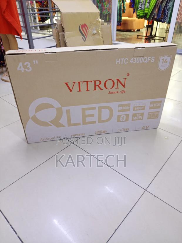 Vitron 43” Qled Smart Android Tv – Full Hd, Wi-Fi, Hdmi, Usb - thumbnail 2