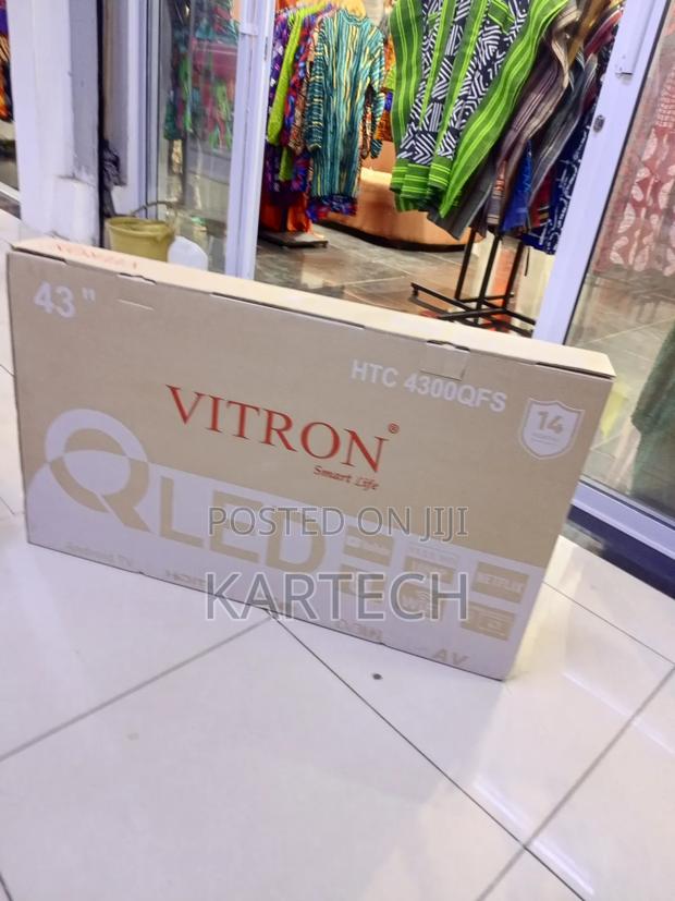 Vitron 43” Qled Smart Android Tv With Built-in Wi-Fi Bluetooth - main view