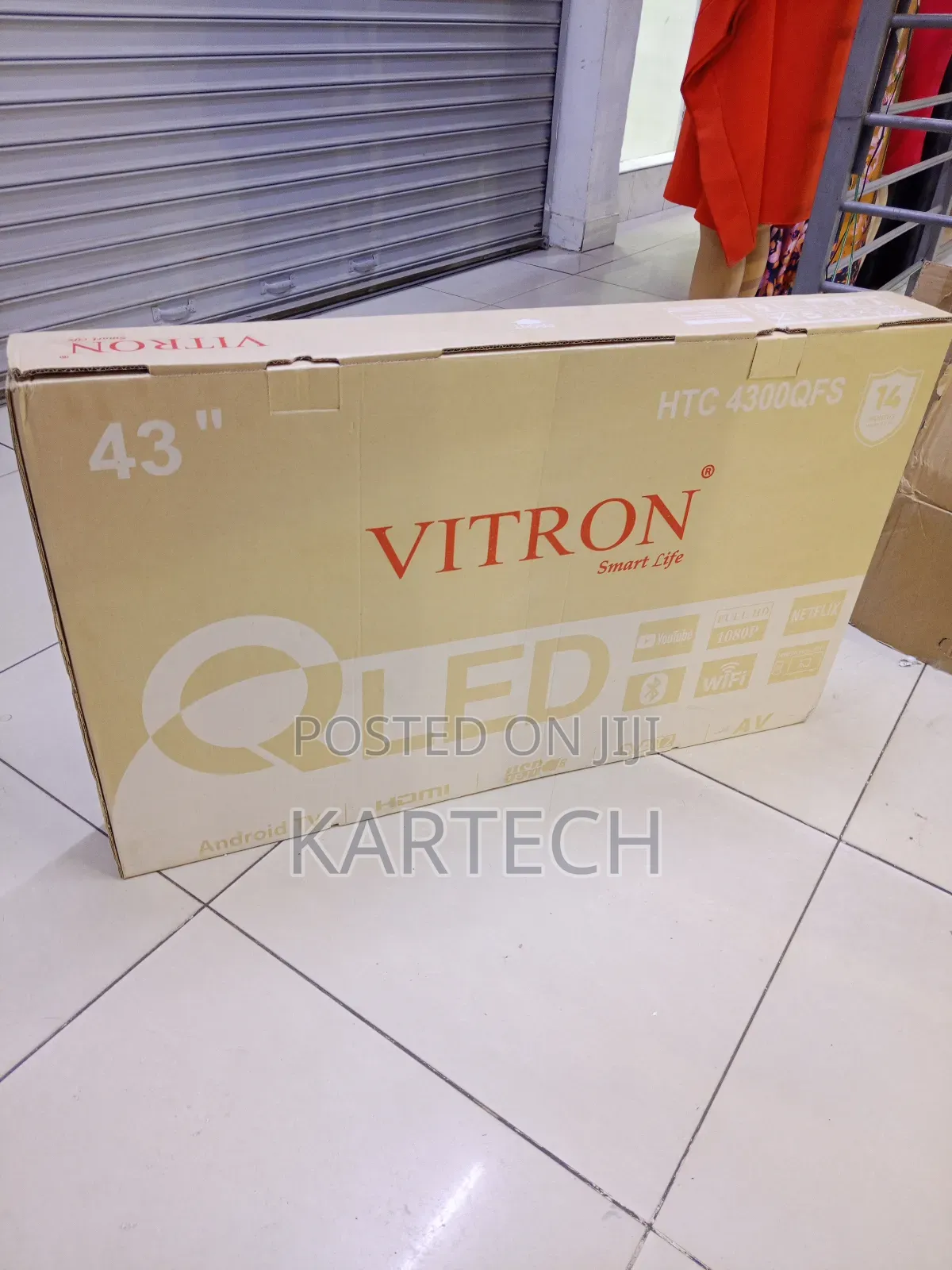 Vitron 43 Inch Smart Qled Tv – Android Os, Hdr, Hdmi