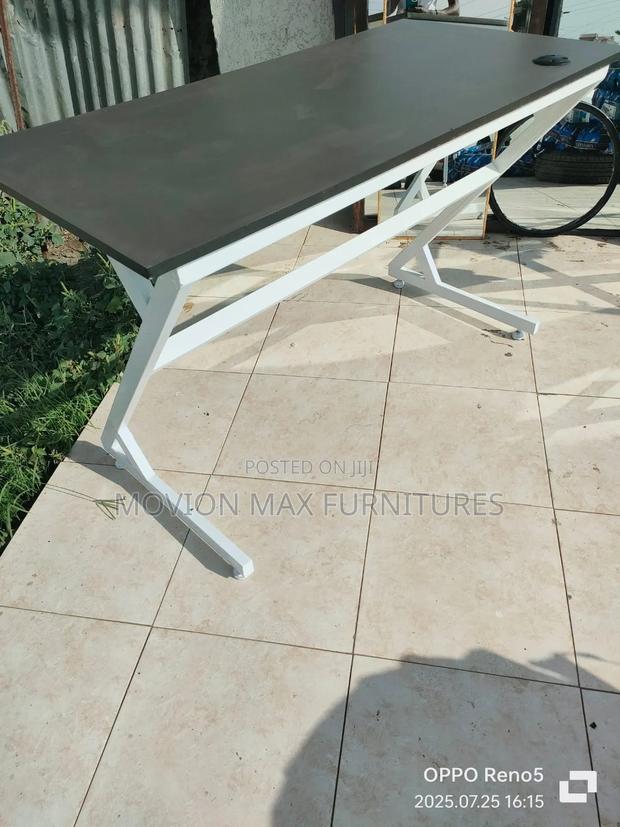 4fts Metallic Z Flame Office Table