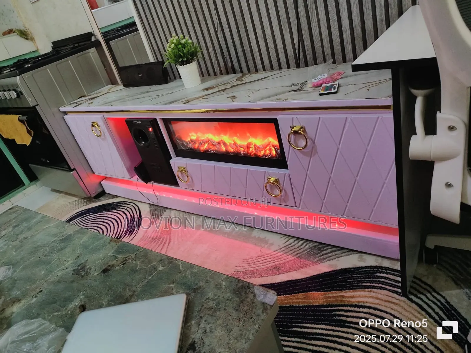 New Tv Stand With Fire Place