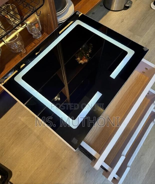 White Modern 3 Drawer Smart Nightstand - thumbnail 3