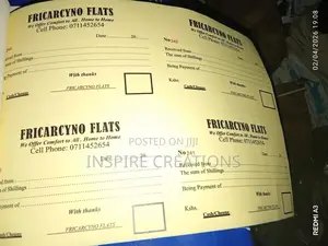 Well Perforated and Self Carbonated Receipt Books