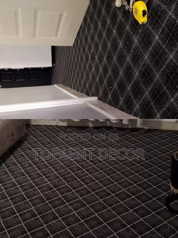 Box Patterns Black Maasai Mara Open Area Wall To Wall Carpets - main view