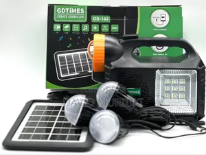I Solar Home Kit With Fm/Bluetooth/ Torch and 3 Separate Bulbs.