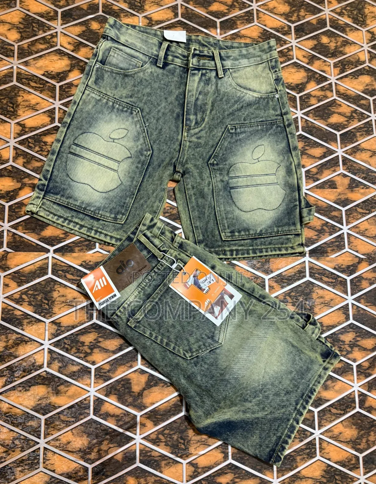 Quality Casual Unisex Designer Denim Normal Graphics Jort Shorts