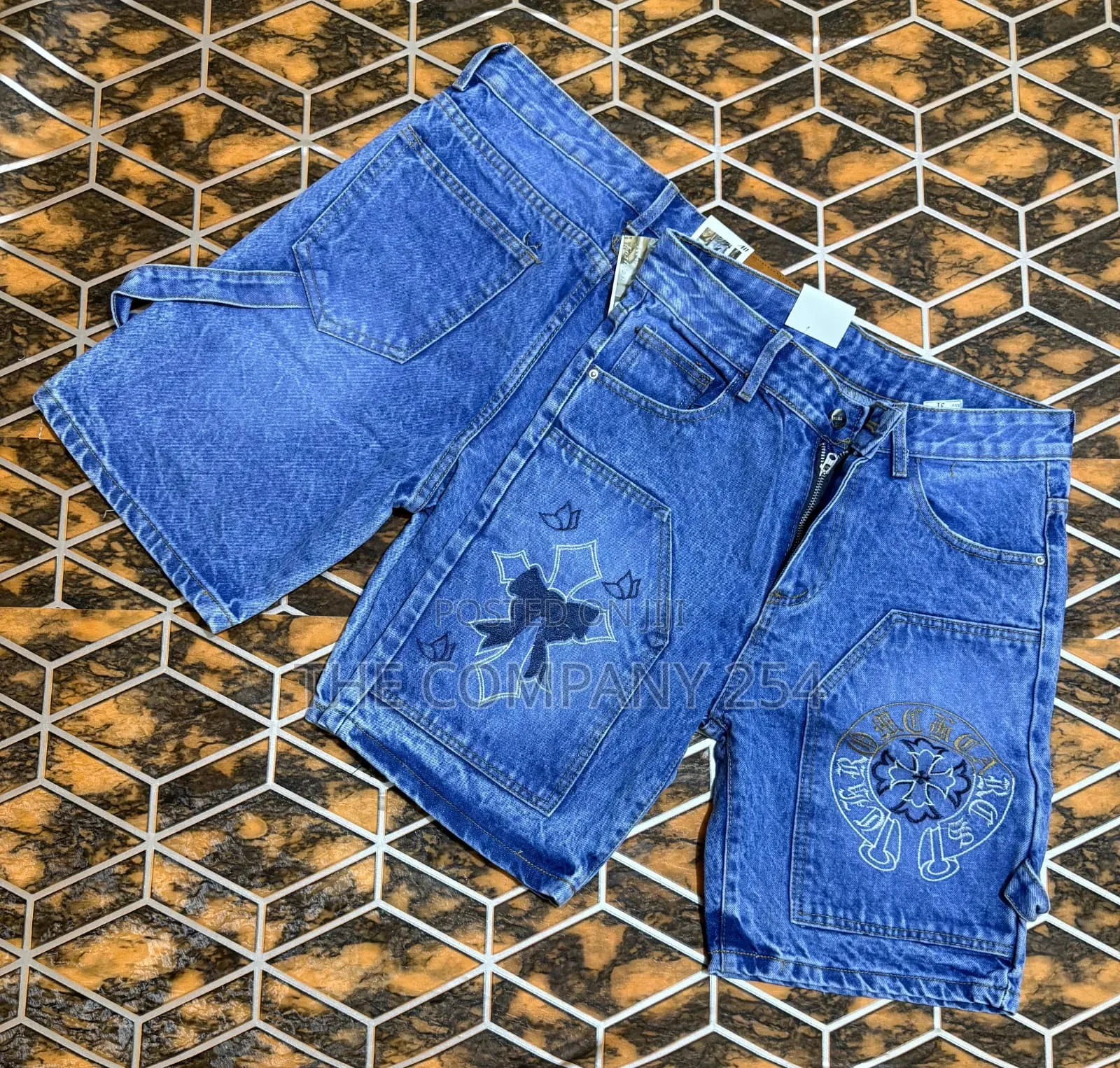 Quality Casual Unisex Designer Denim Normal Graphics Jort Shorts