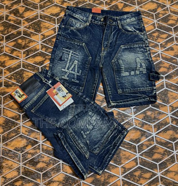 Quality Casual Unisex Designer Denim Normal Graphics Jort Shorts - thumbnail 7