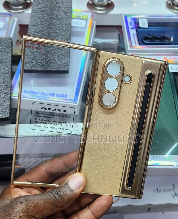 Samsung Fold Leather Case With S Pen and Fron Glass Protector - thumbnail 3