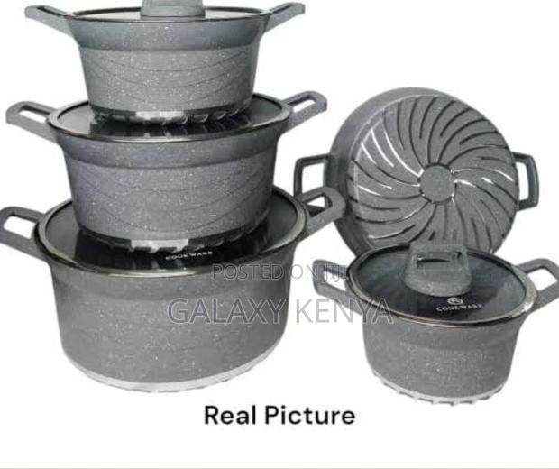 Lucky Rain 10pc Cookware Set Nonstick Sufuria - thumbnail 2