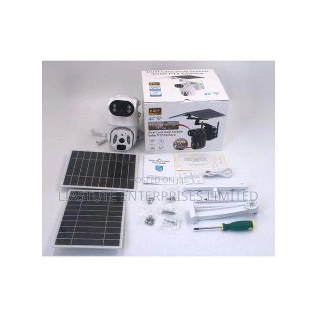 Solar Power Ubox 6mp Dual Panel/Dual Lens Camera - main view