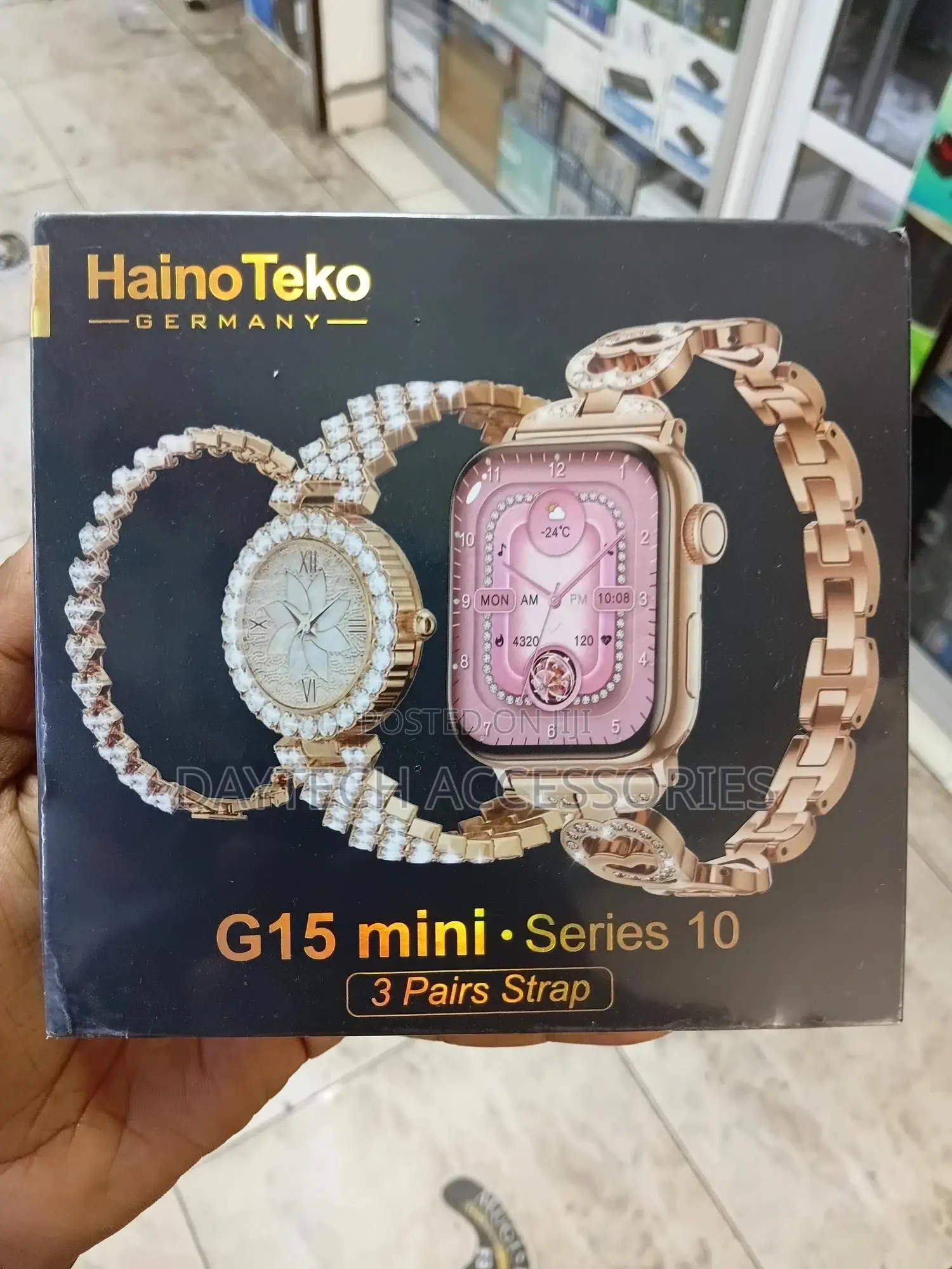 Haino Teko G15 Women's Mini Amoled Hd Watch With 2.2-Inch Display