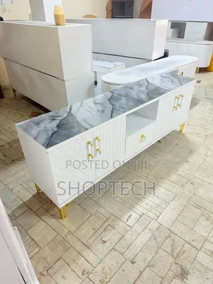 5.5 FTS Executive Tv Stand With Marble Sheet Top
