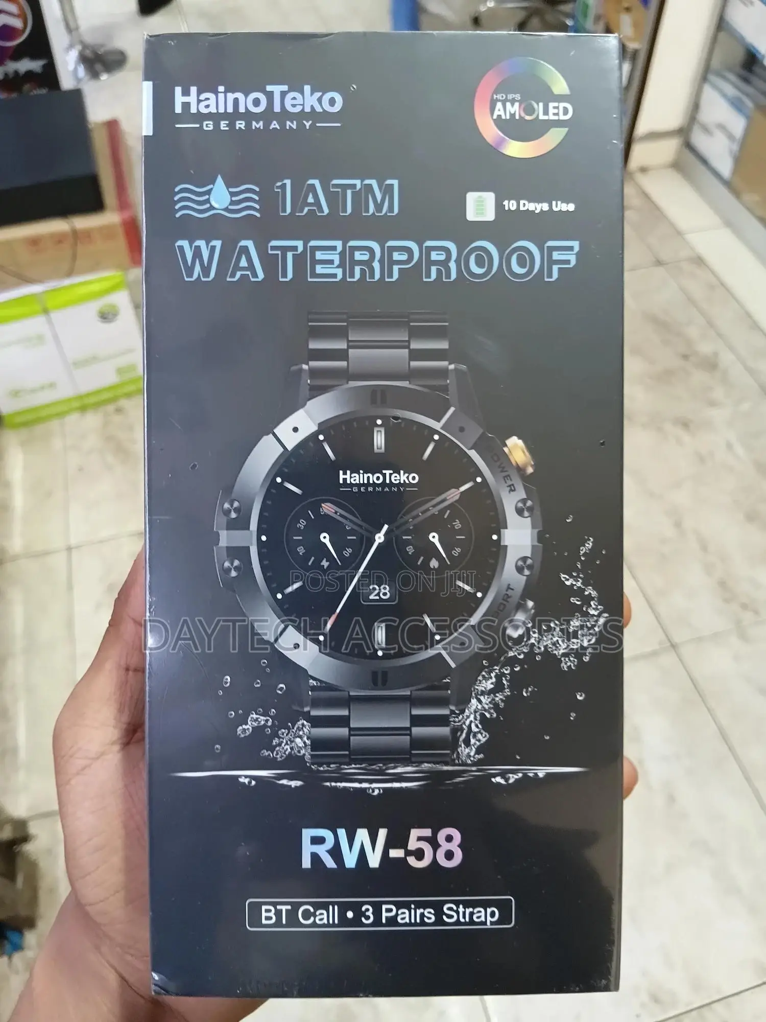 Haino Teko Rw-58 Waterproof Smartwatch - Black