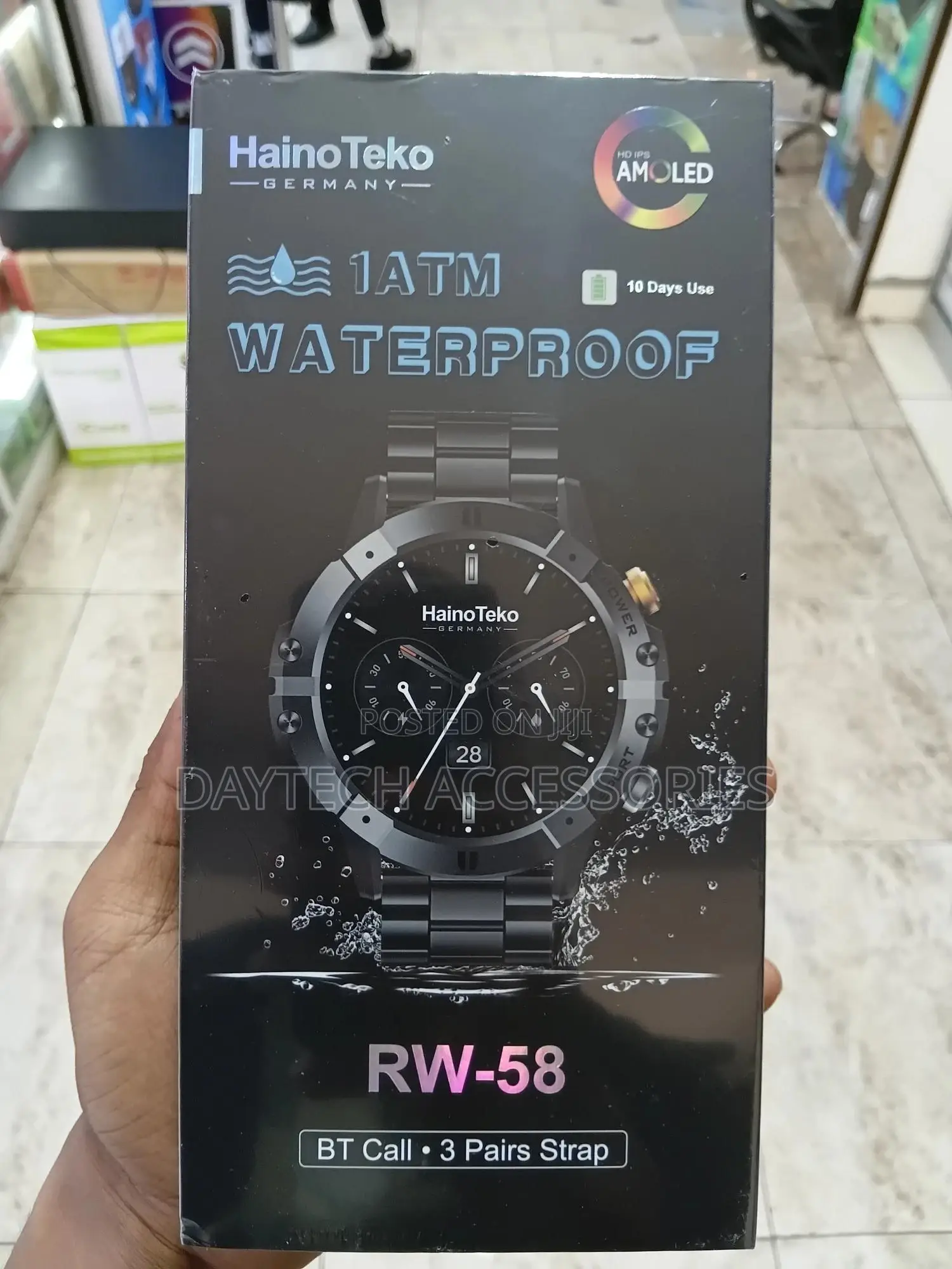 Haino Teko Rw-58 Waterproof Smartwatch - Black