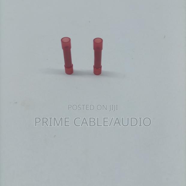 Butt Connector Electrical Crimp Terminals-Red - thumbnail 2