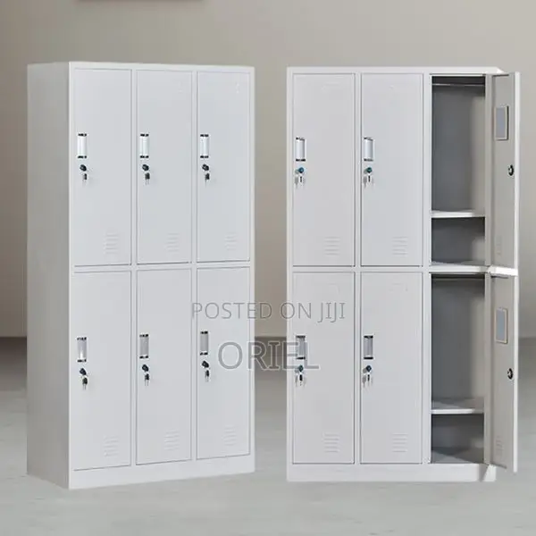 Office Cabinet : Metallic 6 Locker Cabinet