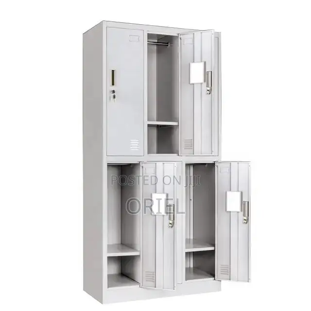 Office Cabinet : Metallic 6 Locker Cabinet