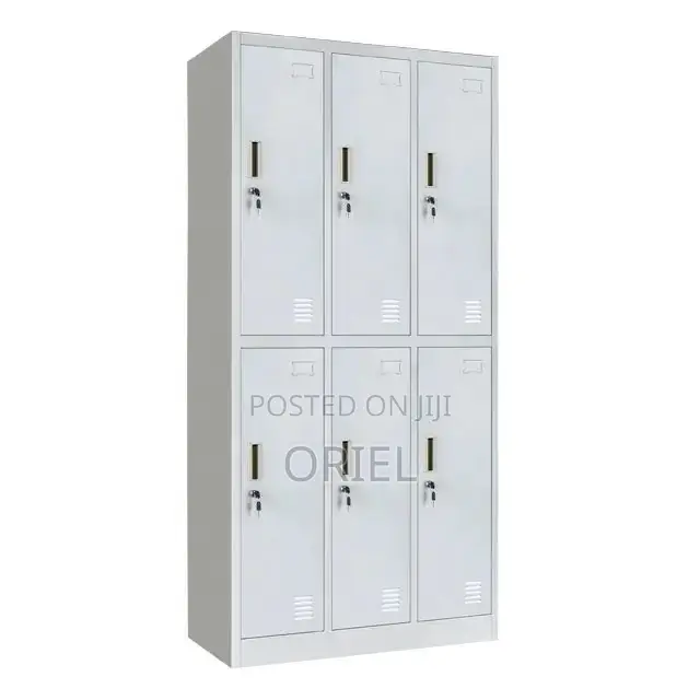 Office Cabinet : Metallic 6 Locker Cabinet