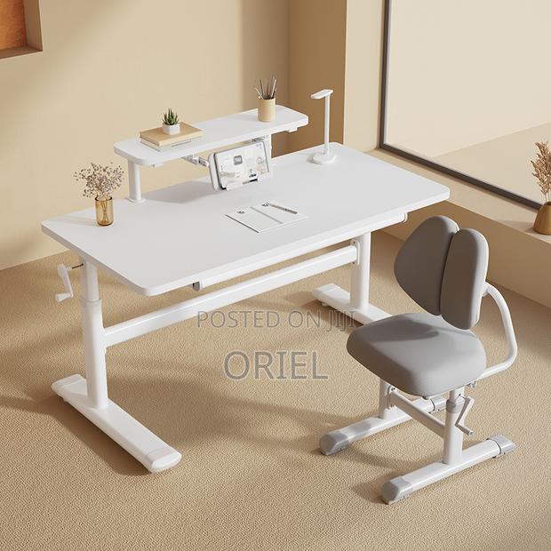 Office Desk : 1m Manual Height Adjustable Desk