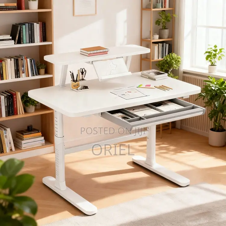 Office Desk : 1m Manual Height Adjustable Desk