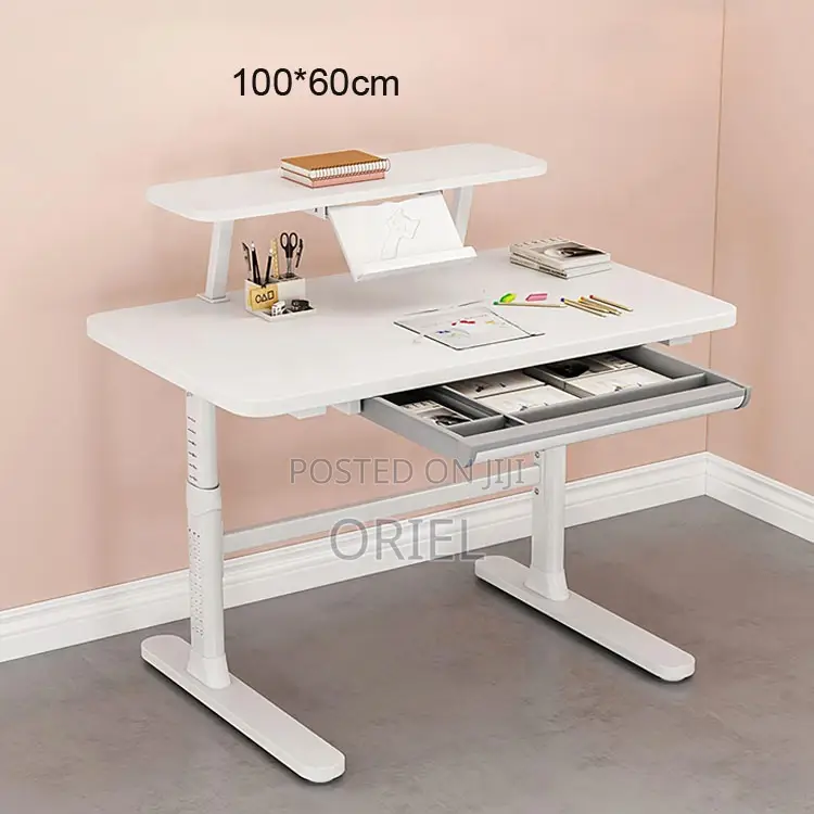 Office Desk : 1m Manual Height Adjustable Desk
