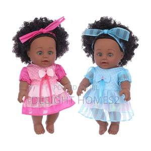 30cm African Black Girl Dolls Toys_dav