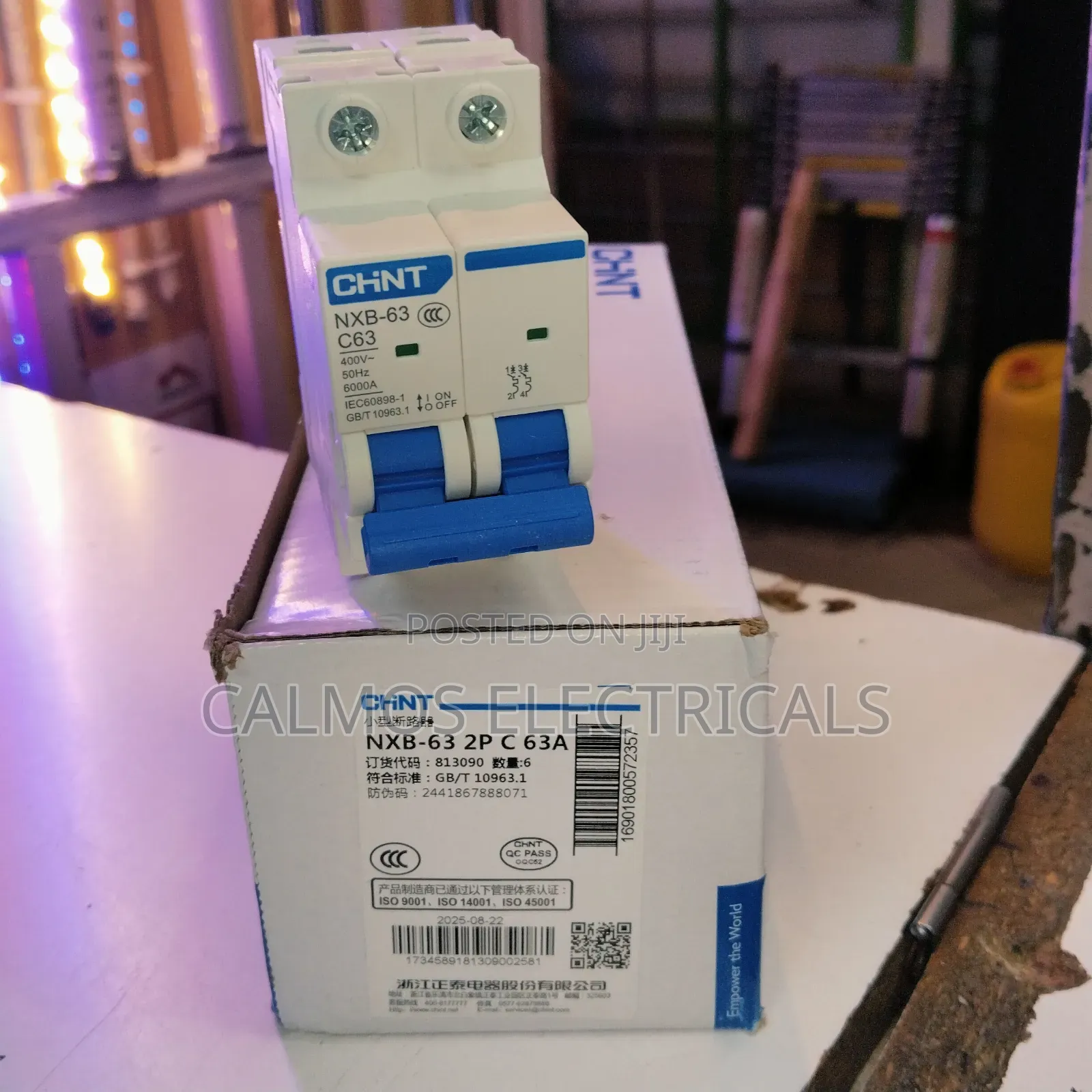 63a Double Pole Breaker Chint