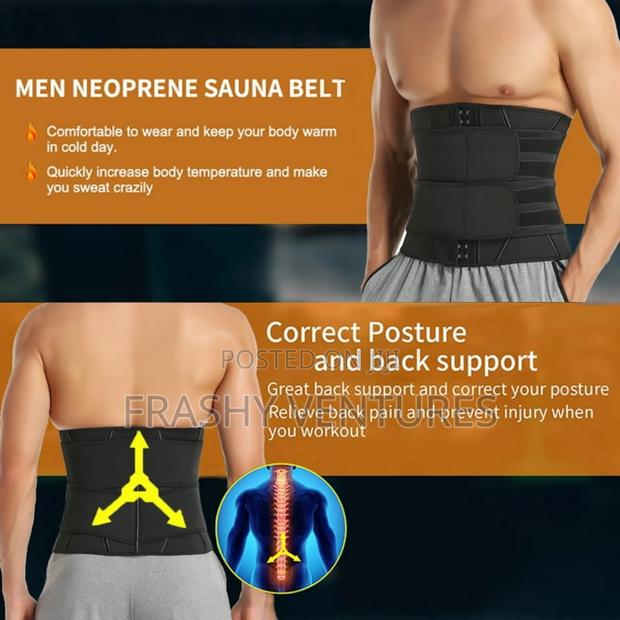 Men Neoprene Sauna Double Belt - main view