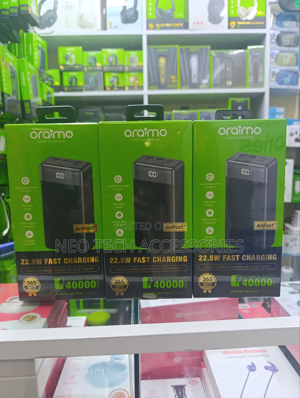 Oraimo Powerbox 400 Vision 40000mah 22.5w Power Bank
