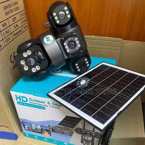 Abnormal Sound Detection Security 4mp Cam Solar Light Triple Lens - main view