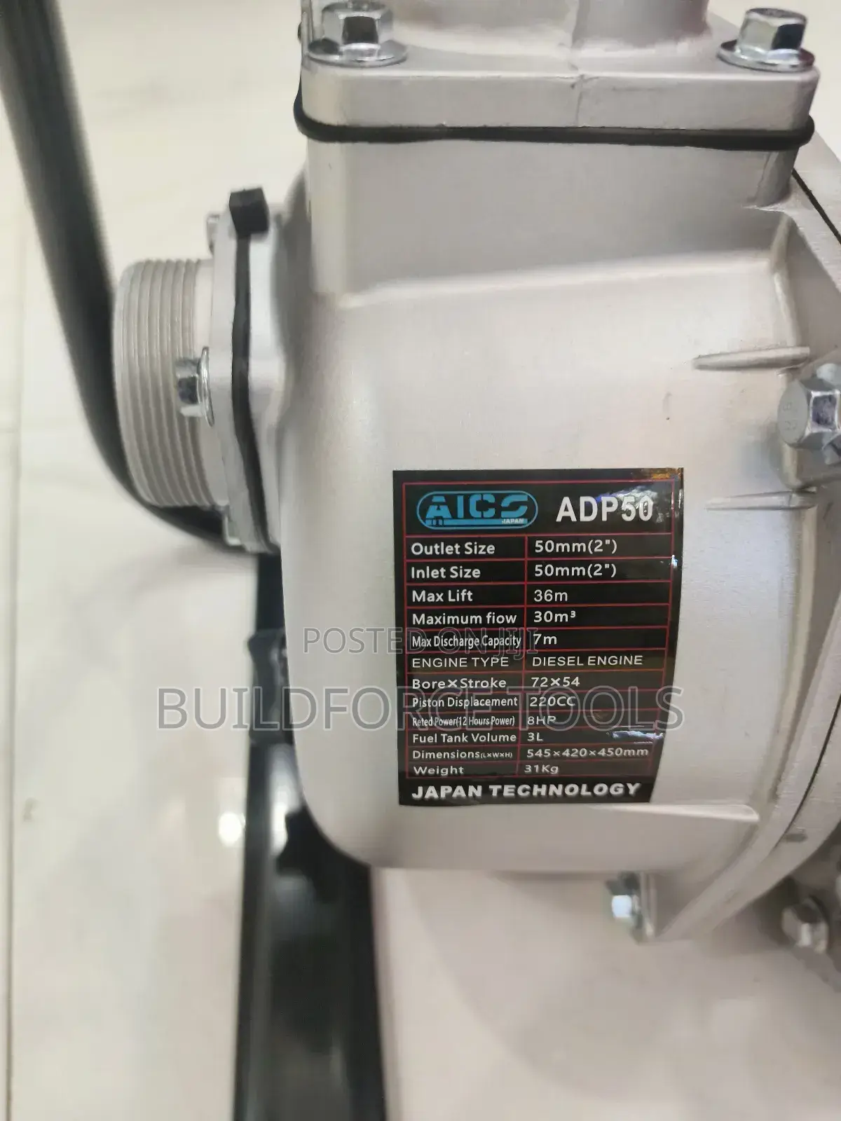 Aico Japan 2"Inch Diesel Water Pump Normal Pressure