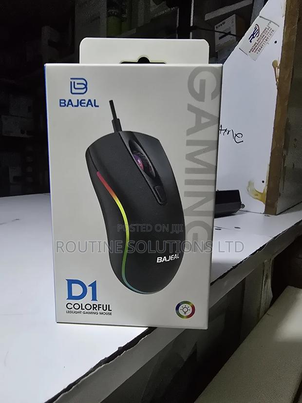 Bajael Colorful Led Light Gaming Wired Mouse D1