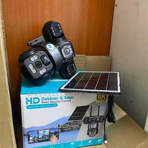 Solar Panel +8000mah 15mp 3-Lens 4g Security Cam V380 Pro Outdoor PTZ