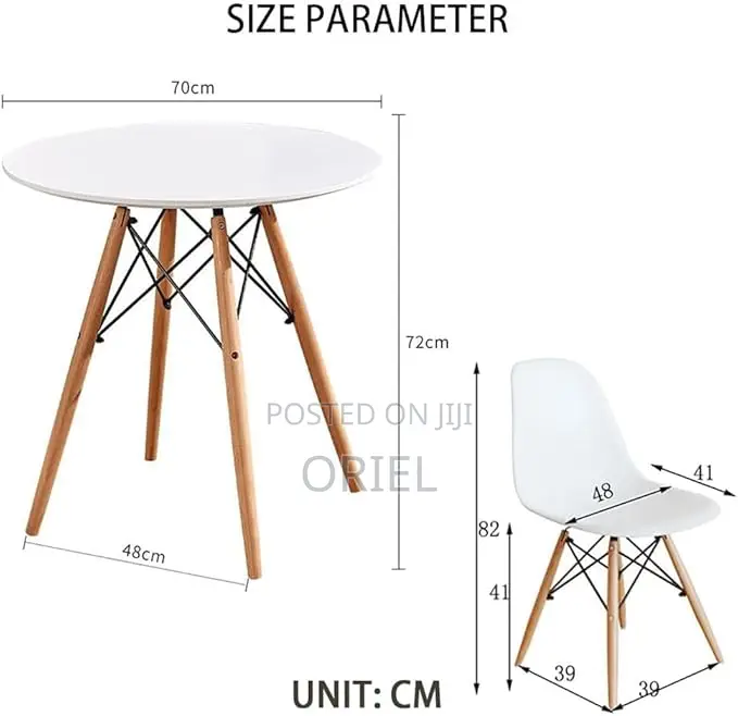 Dining Set : 4-Seater Eames Dining Set