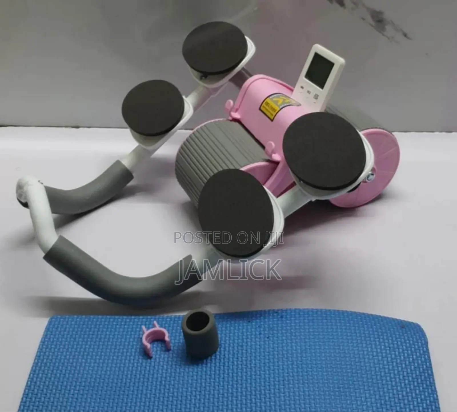 4-Elbow Pad Automatic Rebound Abdominal Wheel - Pm