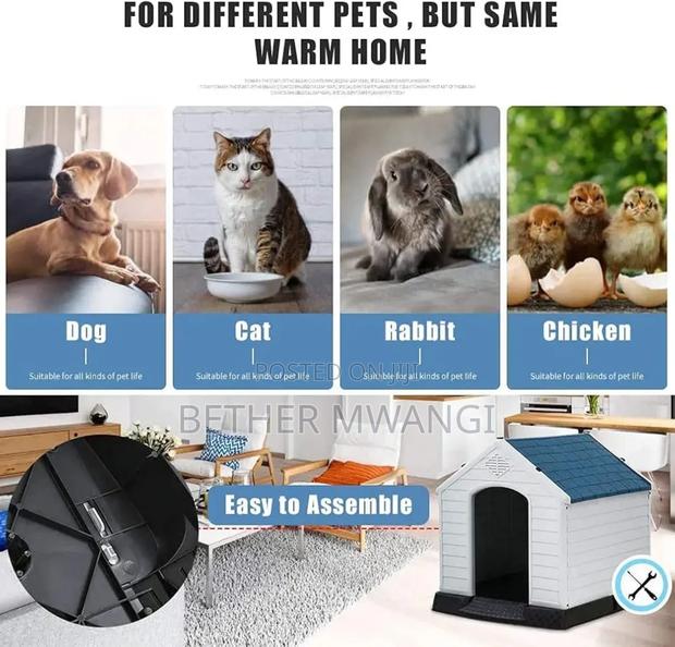 Large Durable Waterproof Plastic Pet House In Kenya - thumbnail 6