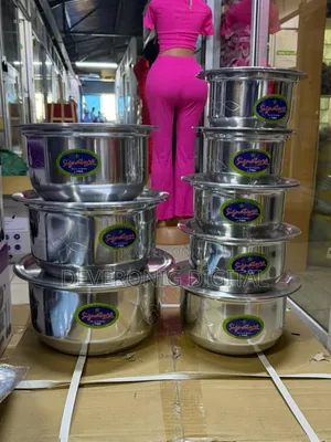 Sufuria + Lids
*Signature 12/19 (8pcs) With Lids Aluminum Sufurias