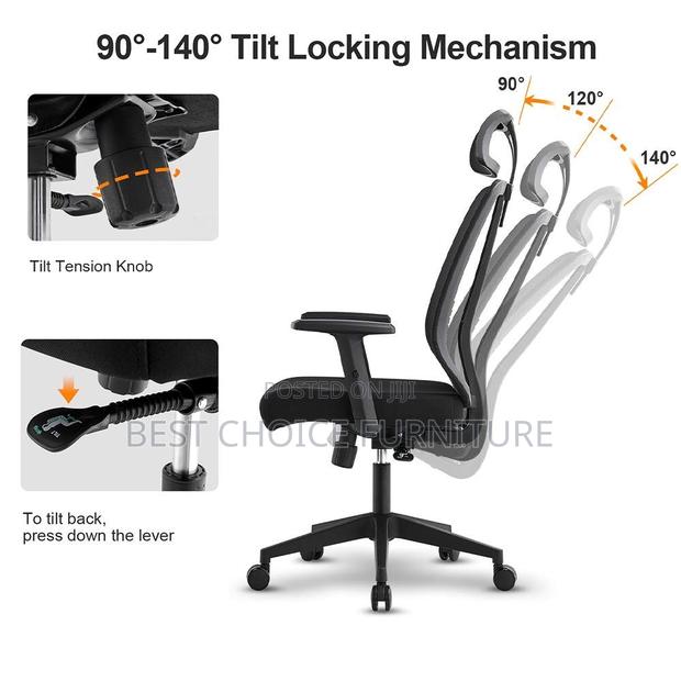 Office Chairs; Ergonomic Orthopedic Office Chair – High Back - thumbnail 5