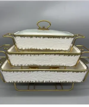 3pcs Ceramic Chaffing Dish