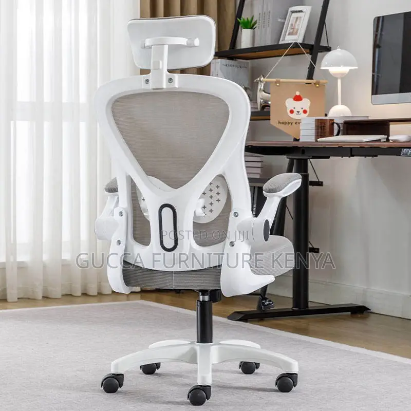 High Back Orthopedic Chair With Flip Armrest