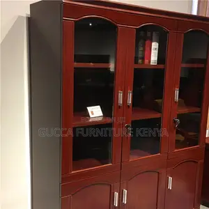 3-doors Mahogany Office Filling Cabinet