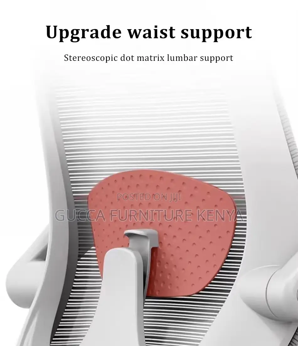 Mid Back Orthopedic Chair With Flip Armrest