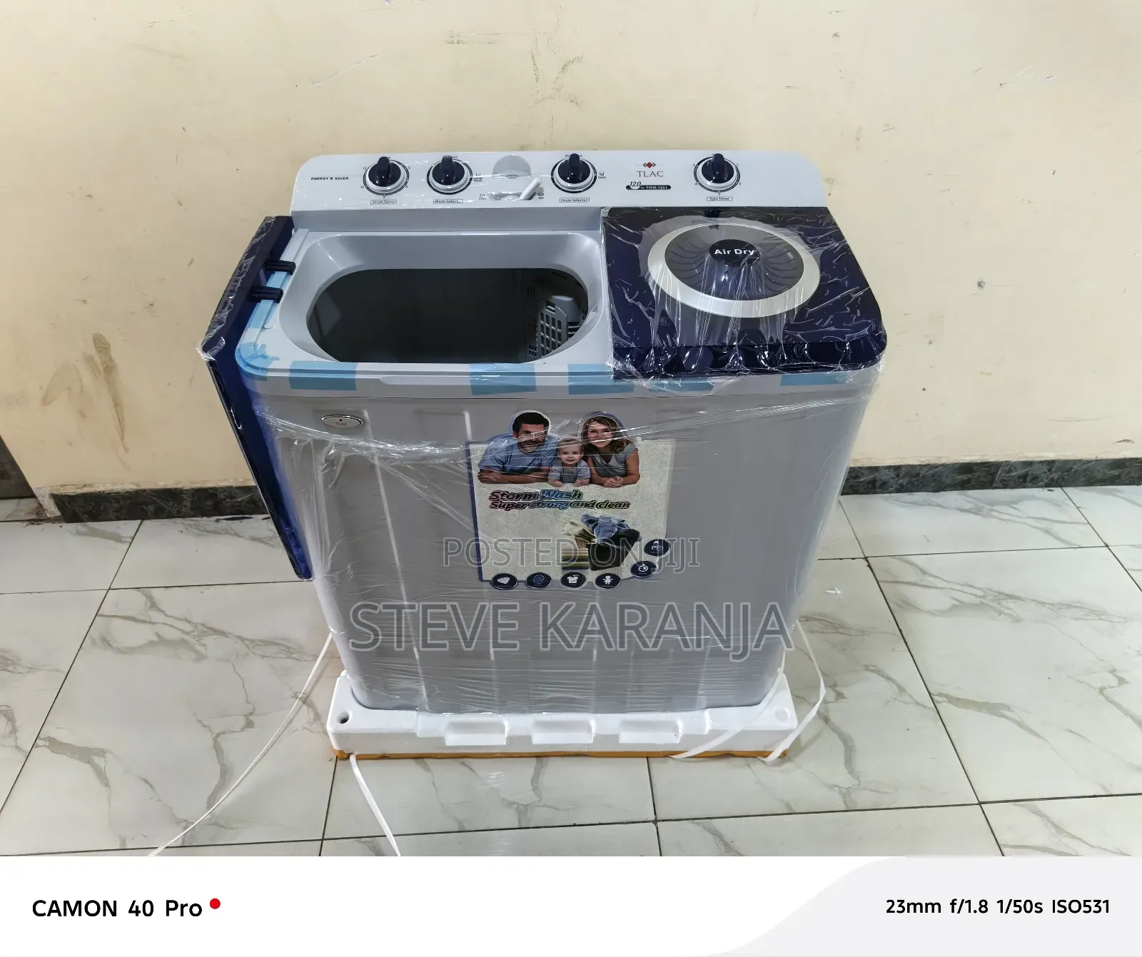 Tlac 12kg Wash and Spin Twin Tub