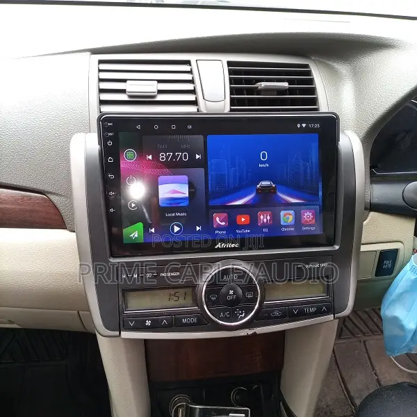 High End Android Radio 9 Inch With Frame Fitted in Toyota Allion260
