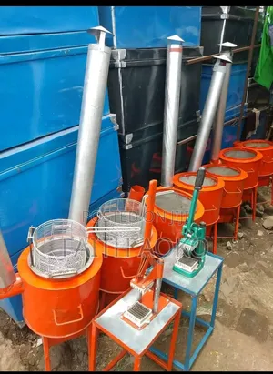 Charcoal Firewood Chips Fryer Jiko