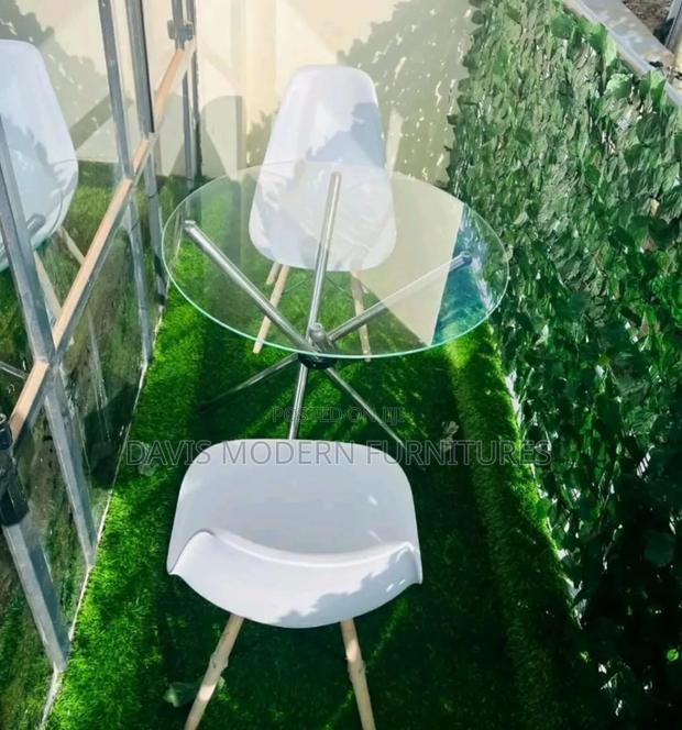 Glass Top Table With Chairs - main view